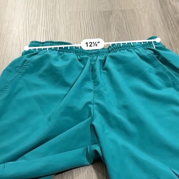 Nike‎ Men's Teal Blue Large Swoosh Dri Fit Running Activewear Shorts Size S - Picture 8 of 10